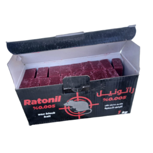 مكعبات شمعيه مبيد الفئران راتونيل سم الفئران الذكي عبوه 1 كيلو