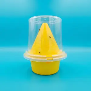 مصيدة ذباب بيولوجيه درجة نقاء عاليه الأولى في مصر عالية للغطاء الشفاف، وعاء الماء يستوعب ٣٤ لتر مياه، محكمة الغلق من جميع فتحات التركيب لعدم تسرب الذباب