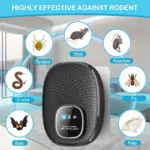 جهاز طارد الطيور والفئران والحشرات عن طريق الموجات الصوتيه قطعه واحده